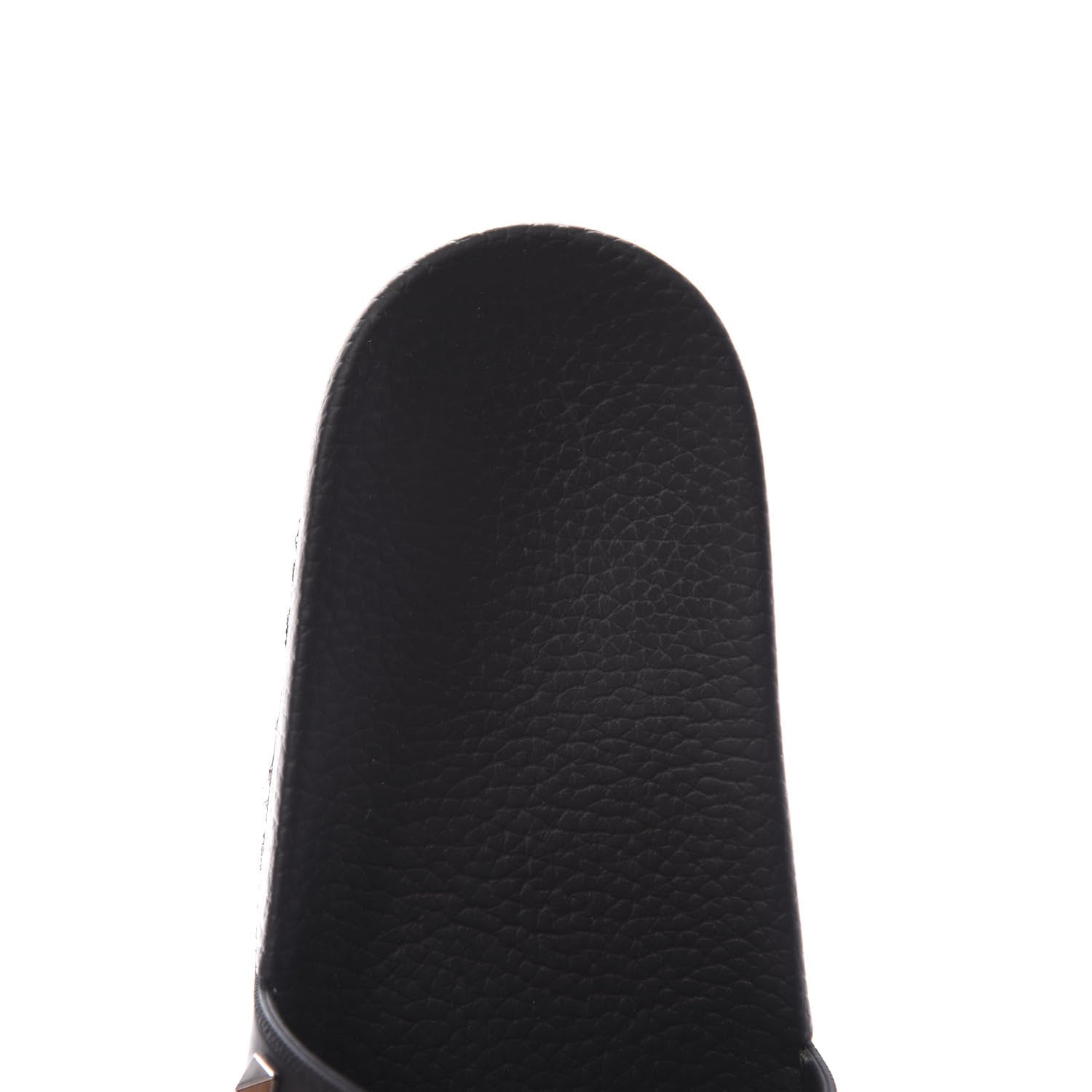 Valentino Garavani Rubber Rockstud Slide Sandals 38 Black 8 of 11