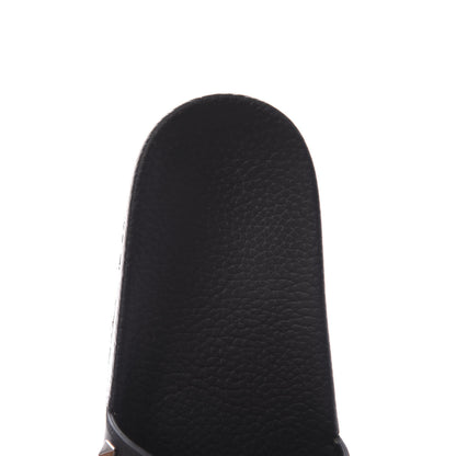 Valentino Garavani Rubber Rockstud Slide Sandals 38 Black 8 of 11