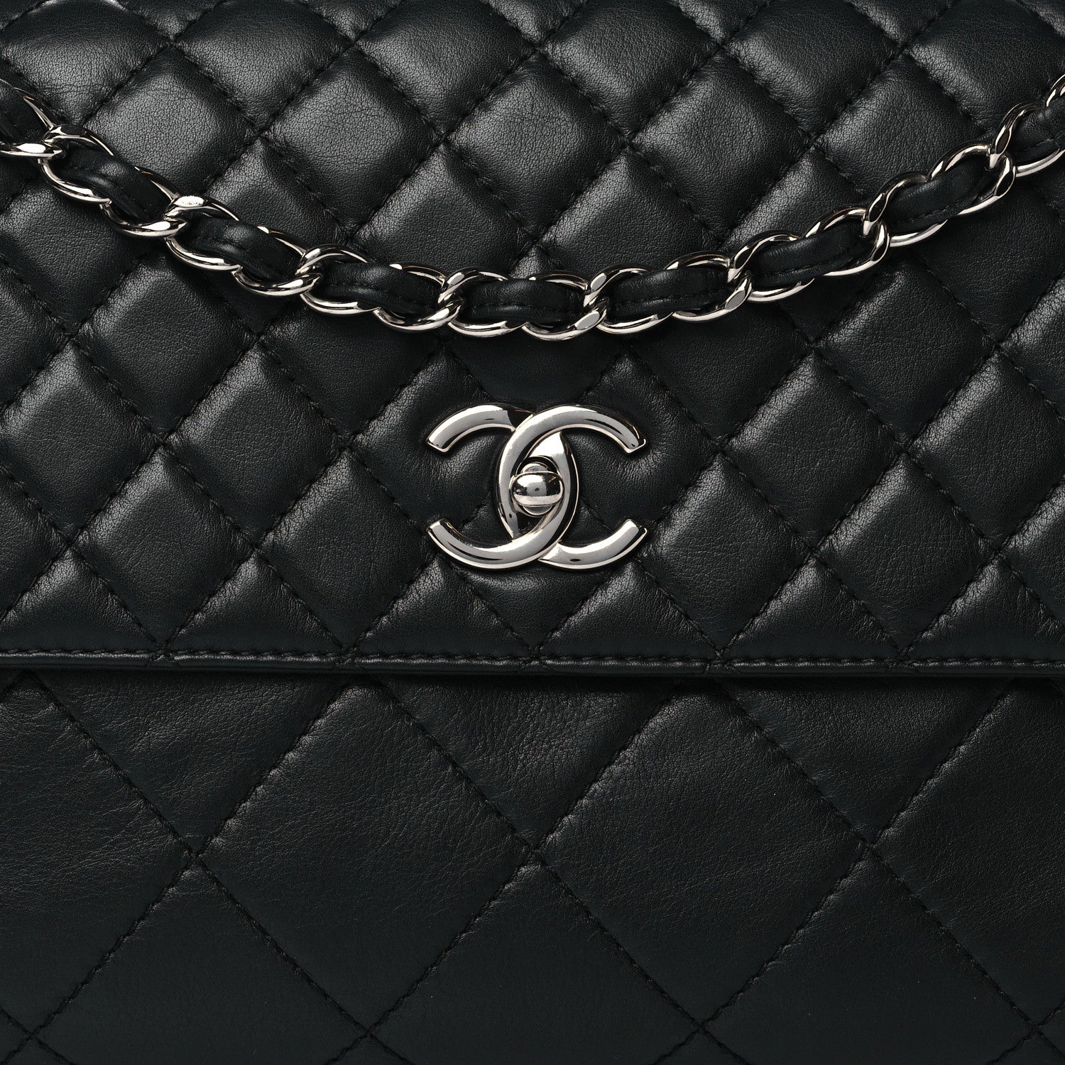 Chanel Calfskin Quilted In The Business Flap Bag Black 8 of 10