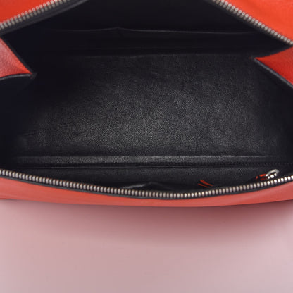 Celine Grained Calfskin Medium Edge Shoulder Bag Vermillion 5 of 9