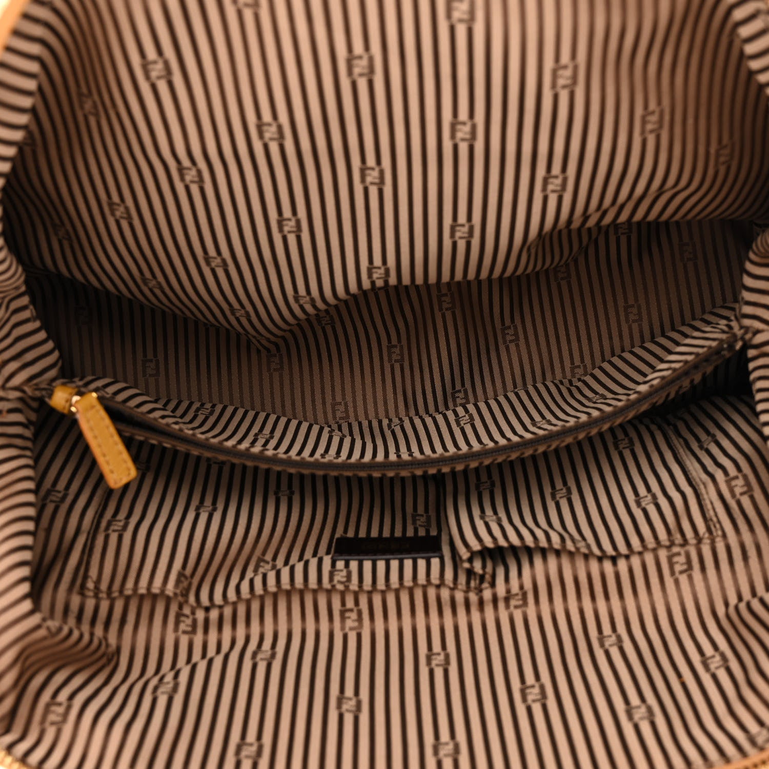 Fendi Vitello Dolce Marmol Large Chameleon Tote Yellow 5 of 11