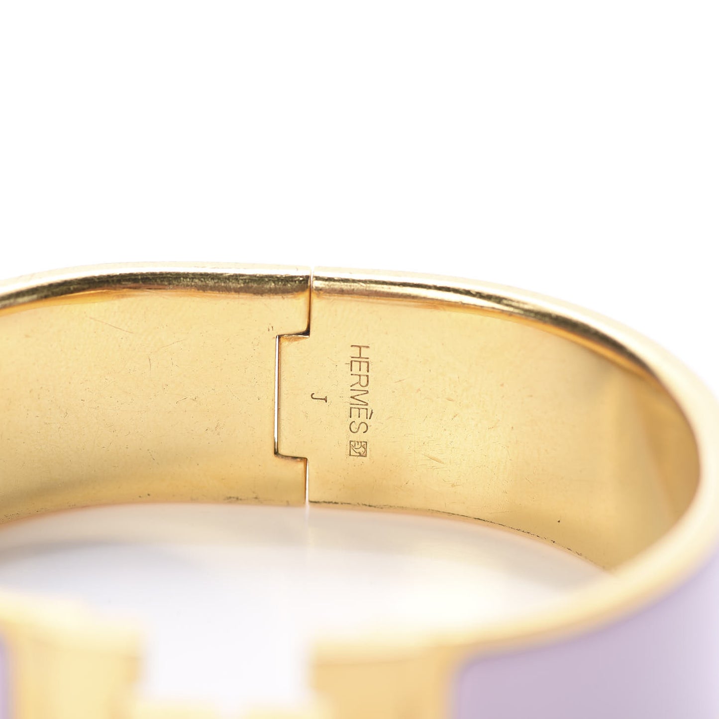 Enamel Wide Clic Clac H Bracelet GM Rose Dragee
