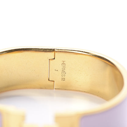 Hermes Enamel Wide Clic Clac H Bracelet GM Rose Dragee 3 of 3