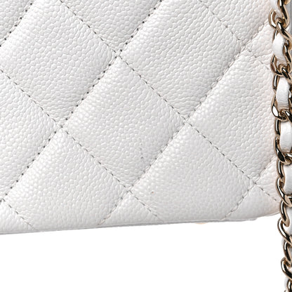 Chanel Caviar Quilted Small Business Affinity Flap White 9 of 11