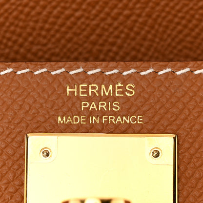 Hermes Epsom Kelly Sellier 28 Gold 6 of 12