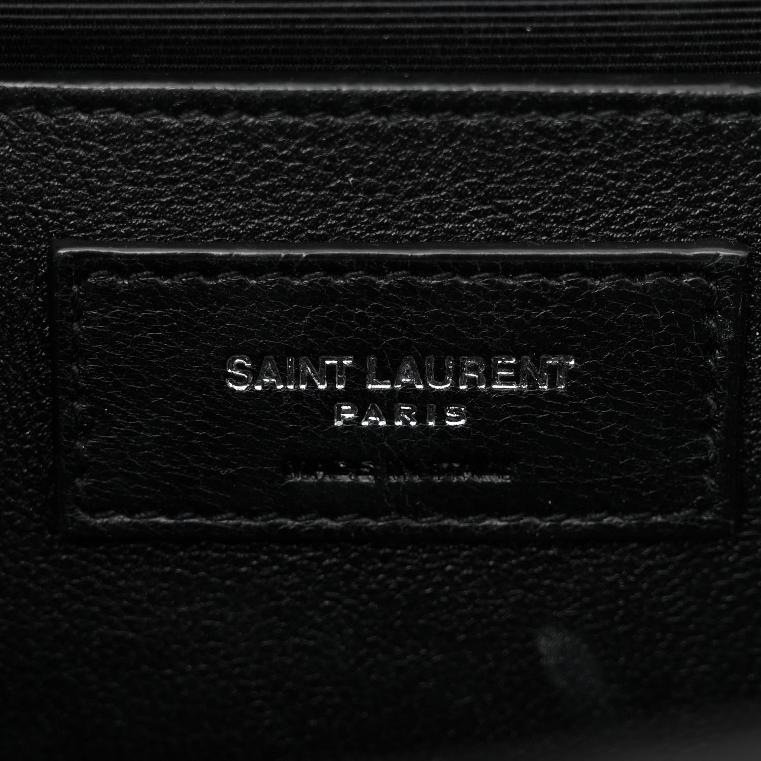 Saint Laurent Grain De Poudre Textured Mixed Matelasse Triquilt Medium Monogram Satchel Black 6 of 13