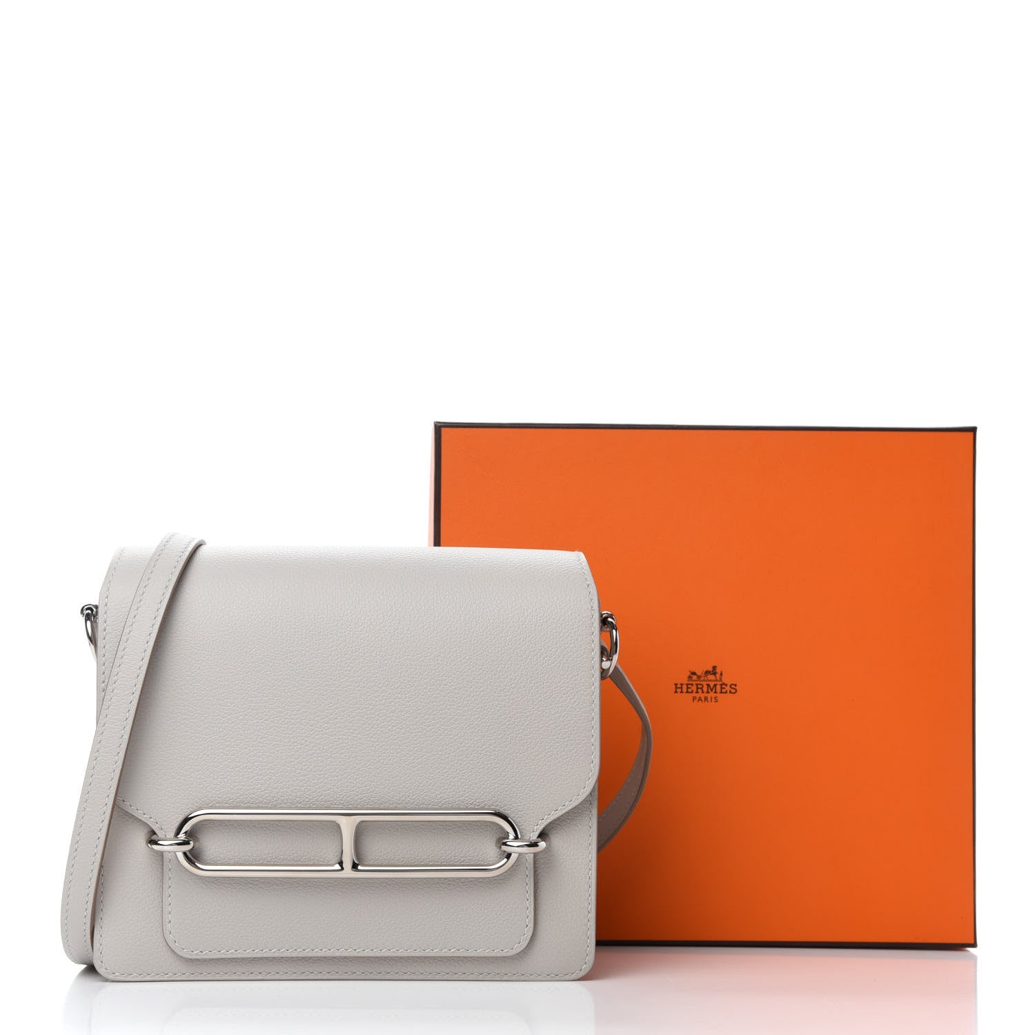 Hermes Evercolor Mini Sac Roulis Gris Perle 11 of 11