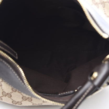 Gucci Monogram Medium D Gold Ring Hobo Dark Brown 4 of 12