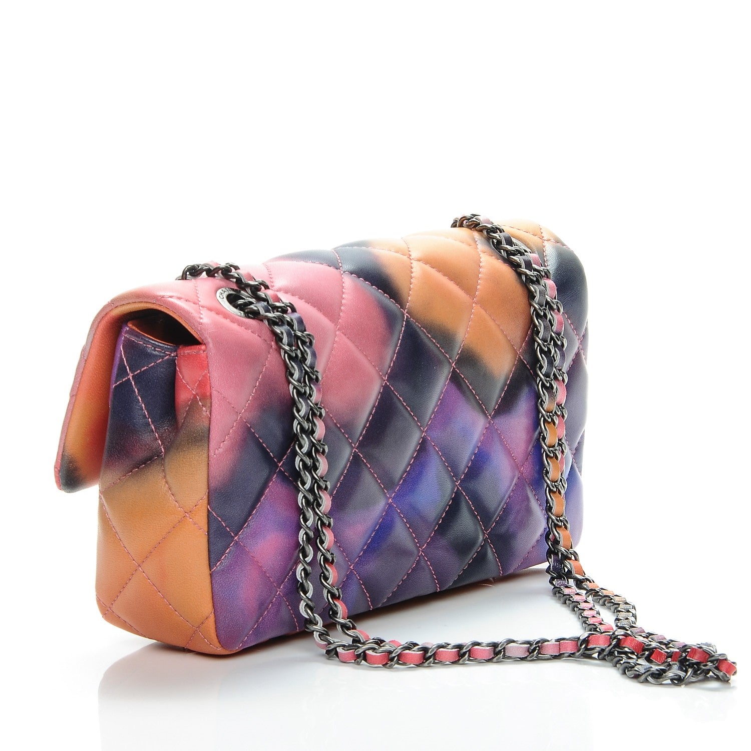 Chanel Printed Lambskin Quilted Small Flower Power Flap 3 of 7