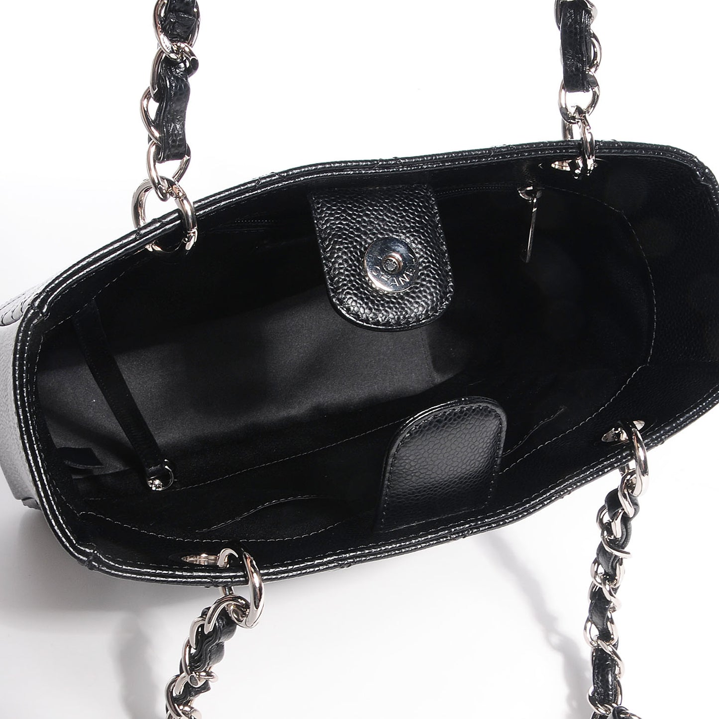 Caviar Petit Shopping Tote PST Black