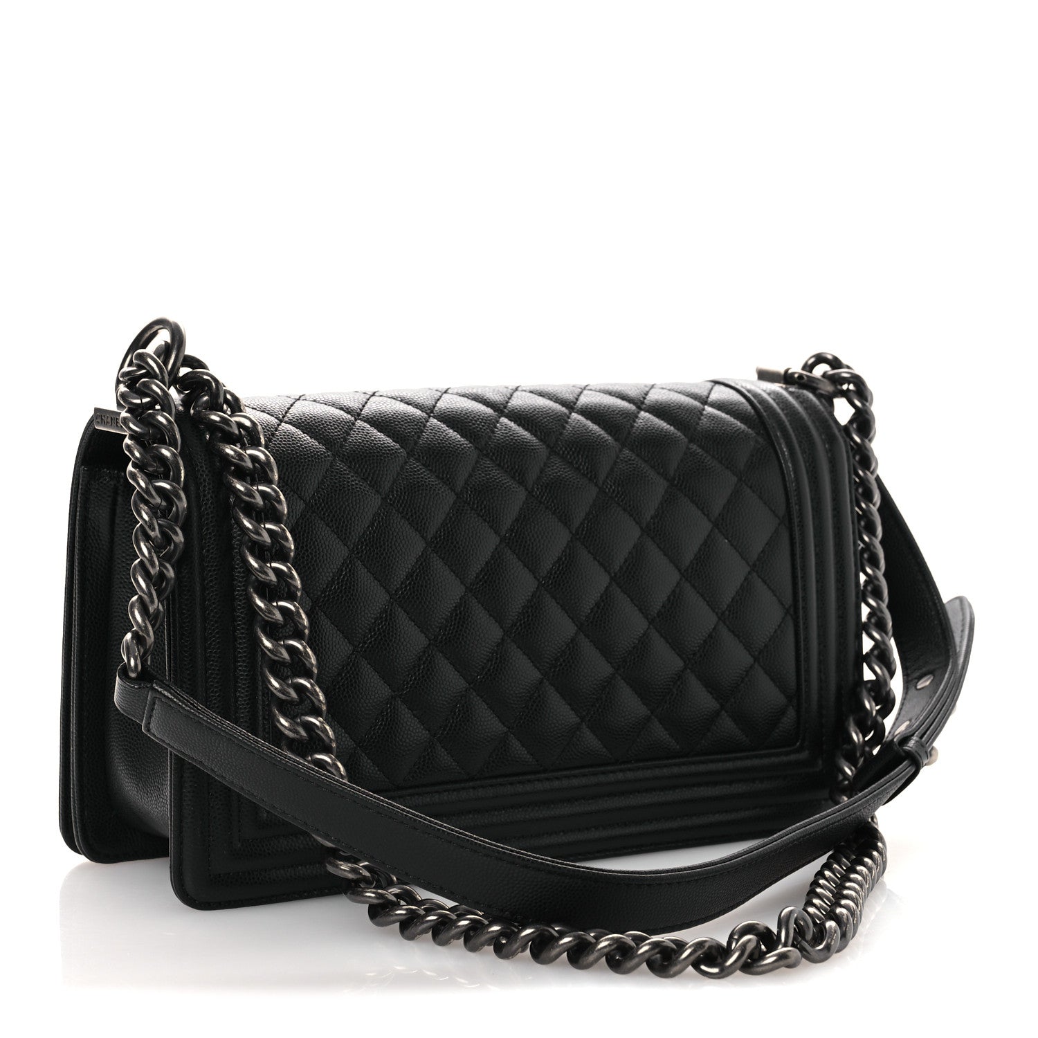 Chanel Caviar Quilted Medium Boy Flap Black 3 of 10
