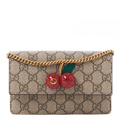 Gucci GG Supreme Monogram Mini Cherry Chain Bag 1 of 7