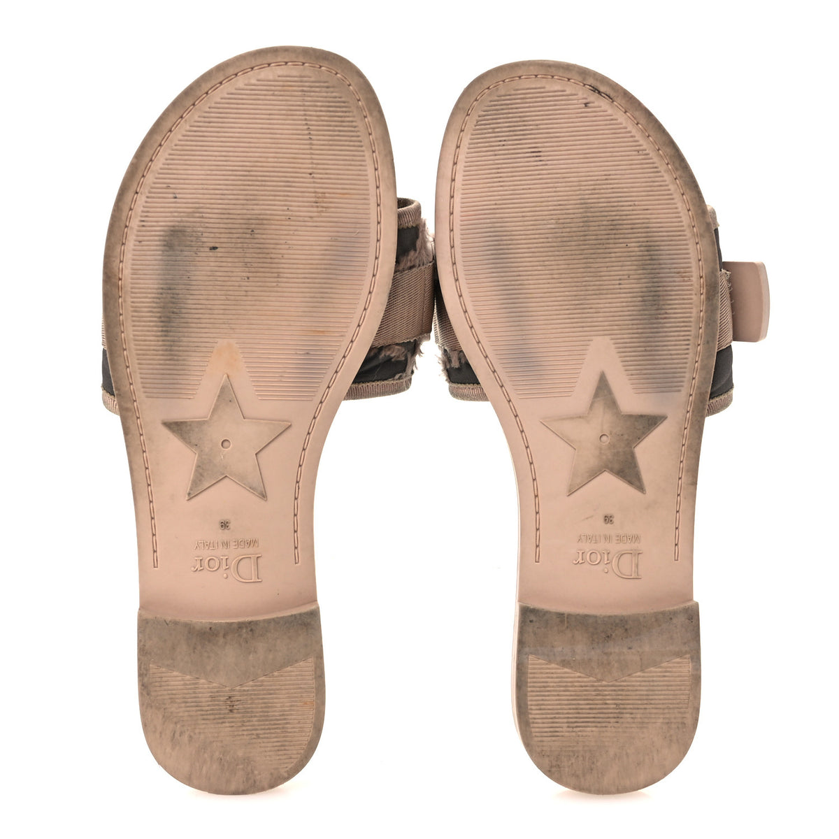 Nylon Camouflage Dio(r)evolution Slide Sandals 39 Nude