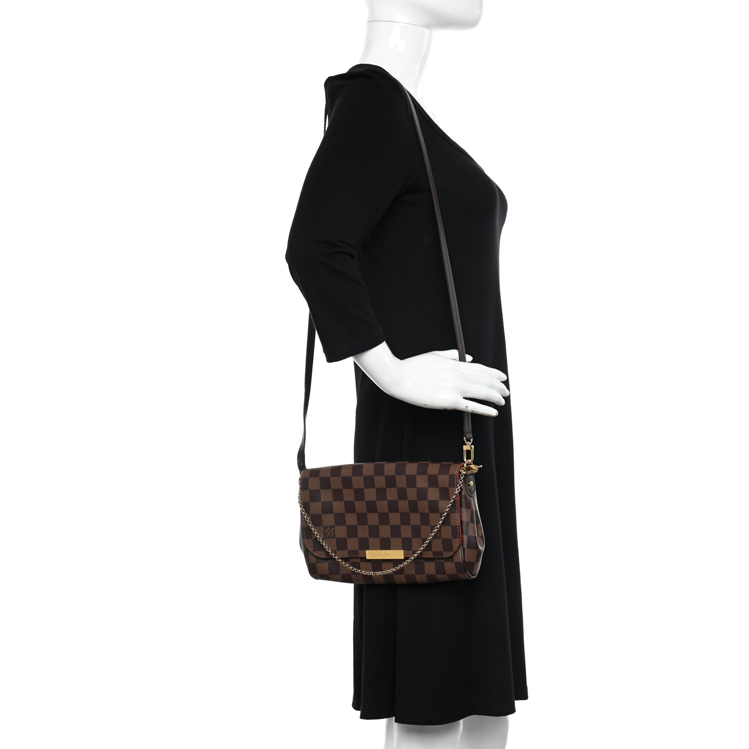 Louis Vuitton Damier Ebene Favorite MM 2 of 12