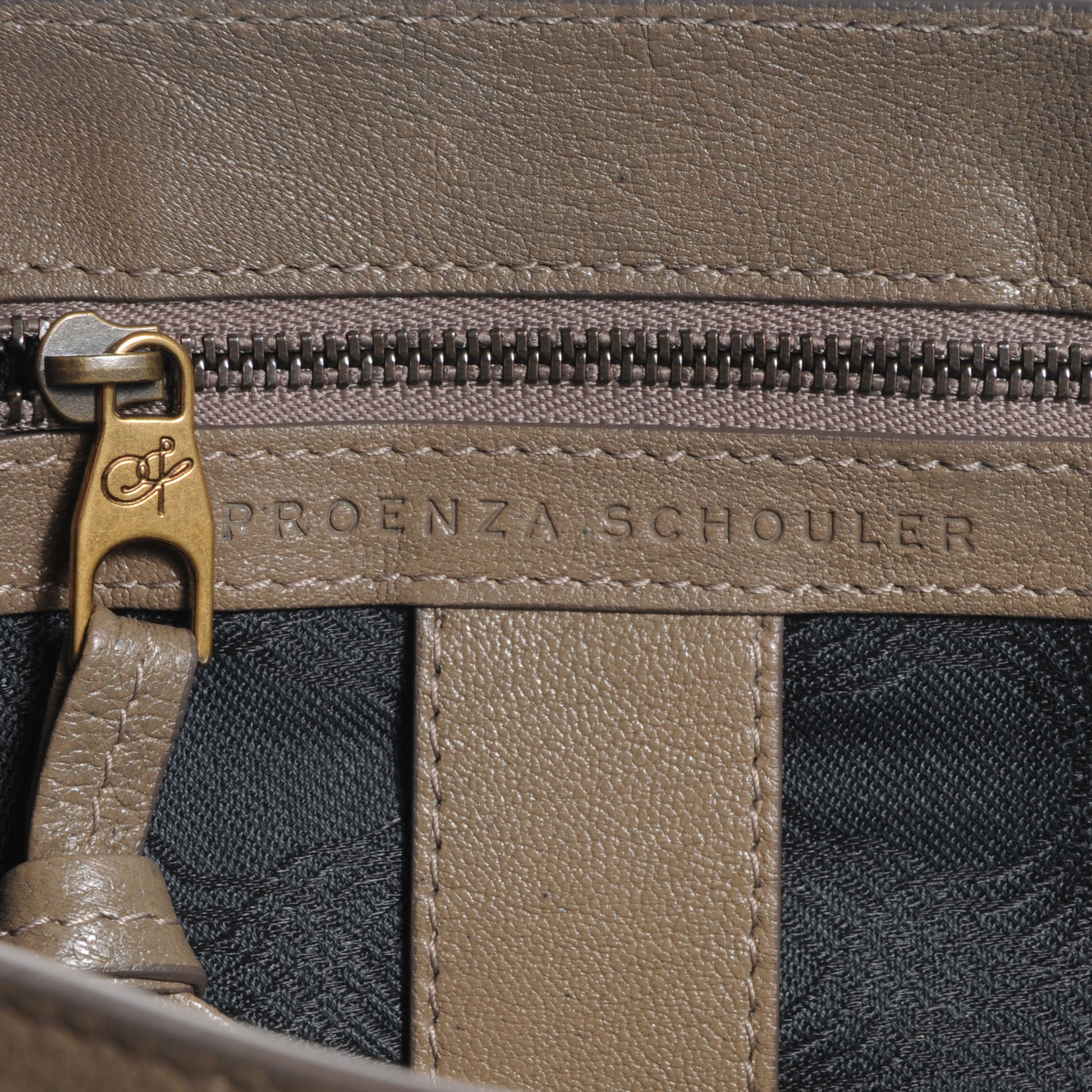 Proenza Schouler Lambskin PS1 Large Satchel Smoke 7 of 11