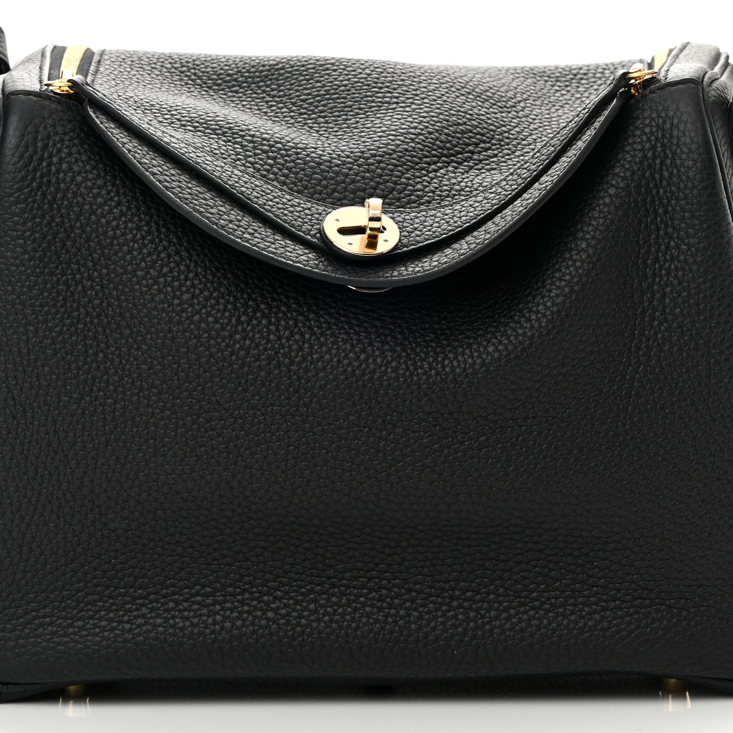 Hermes Taurillon Clemence Lindy 30 Black 8 of 12