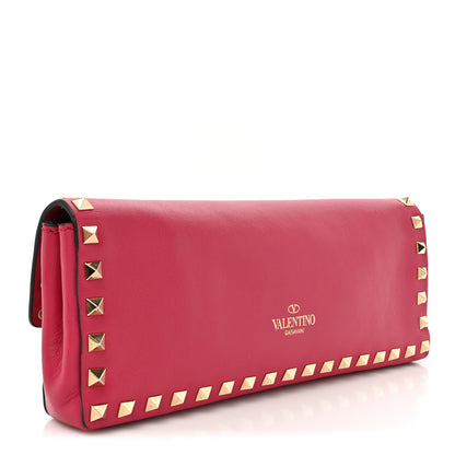 Valentino Garavani Nappa Rockstud Bangle Clutch Red 4 of 16