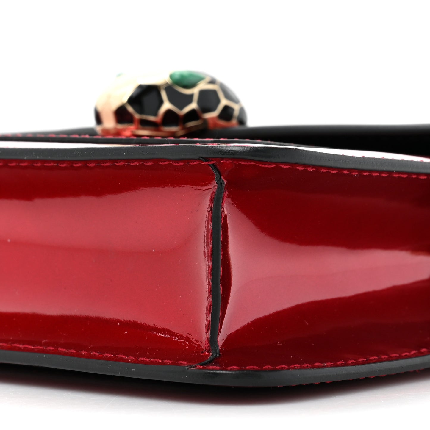 Patent Serpenti Forever Crossbody Red