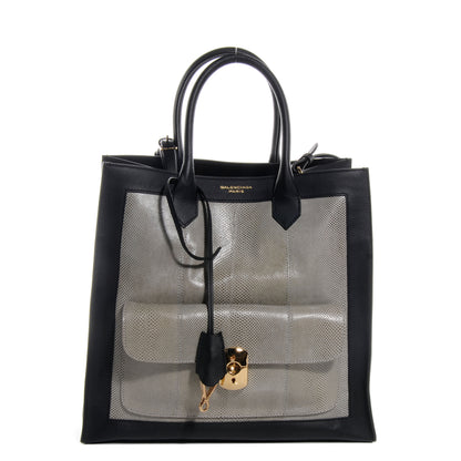 Balenciaga Snakeskin Agneau Padlock Black 1 of 8