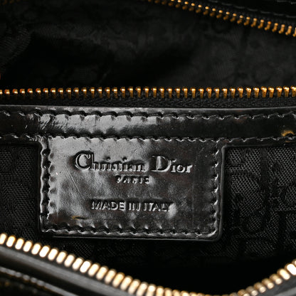 Christian Dior Patent Cannage Large Lady Dior Black 6 of 10
