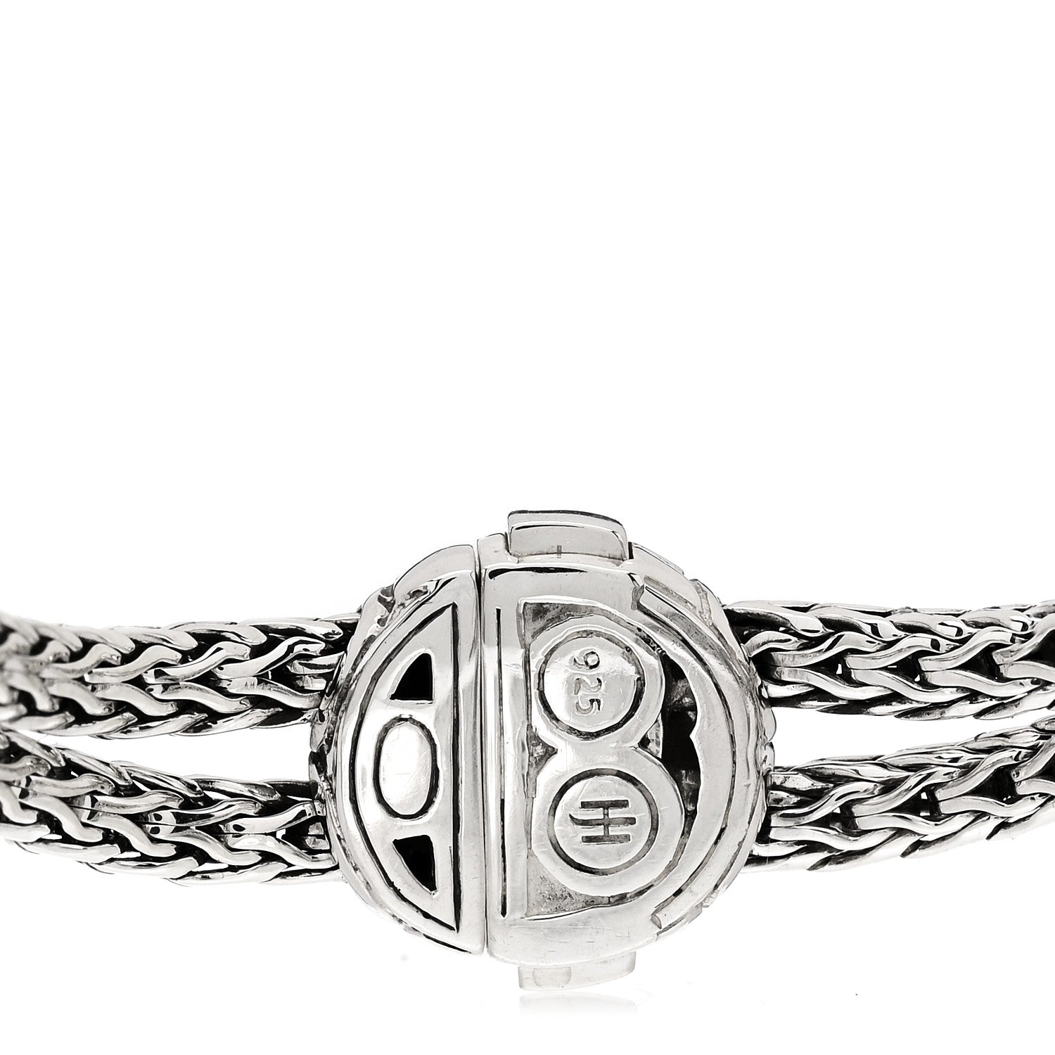 John Hardy Sterling Silver Black Sapphire Kali Four Station Bracelet 3 of 3