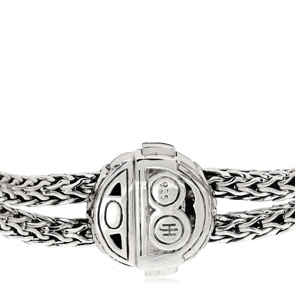 John Hardy Sterling Silver Black Sapphire Kali Four Station Bracelet 3 of 3
