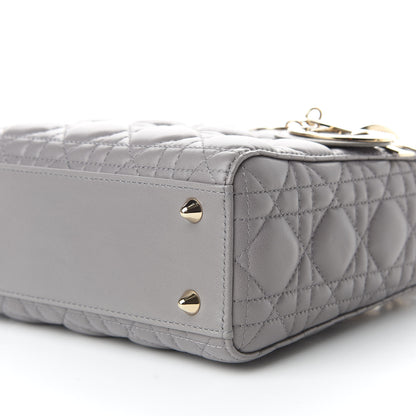 Christian Dior Lambskin Cannage Small My ABCDior Lady Dior Grey 6 of 8