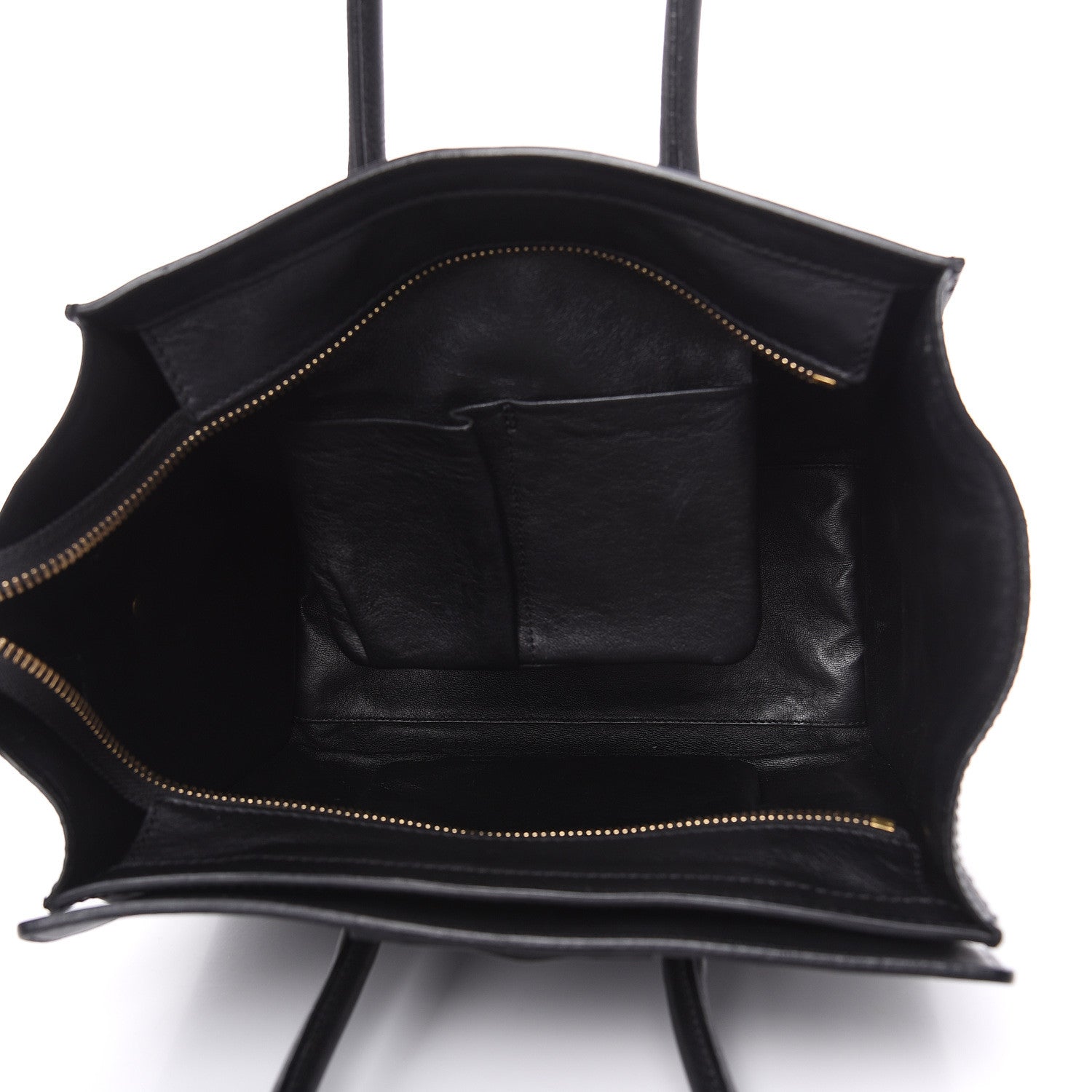Celine Smooth Calfskin Denim Micro Luggage Navy Black 5 of 17