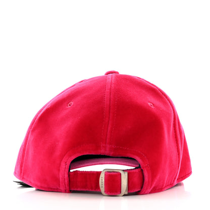 Gucci X MLB Velvet NY Yankees Baseball Hat 57-61 Pink 6 of 11