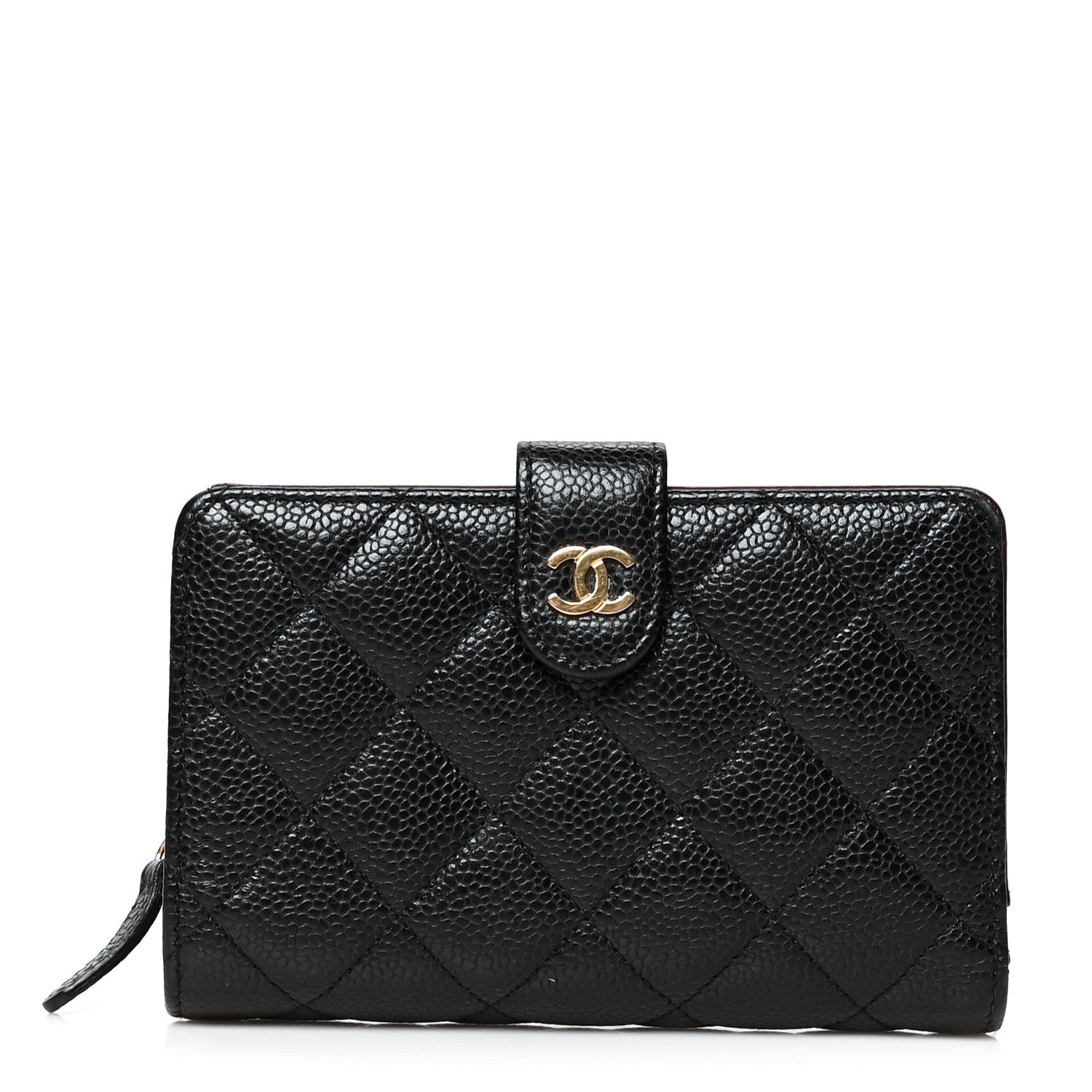 Chanel Caviar Quilted CC French Wallet Black 1 of 11