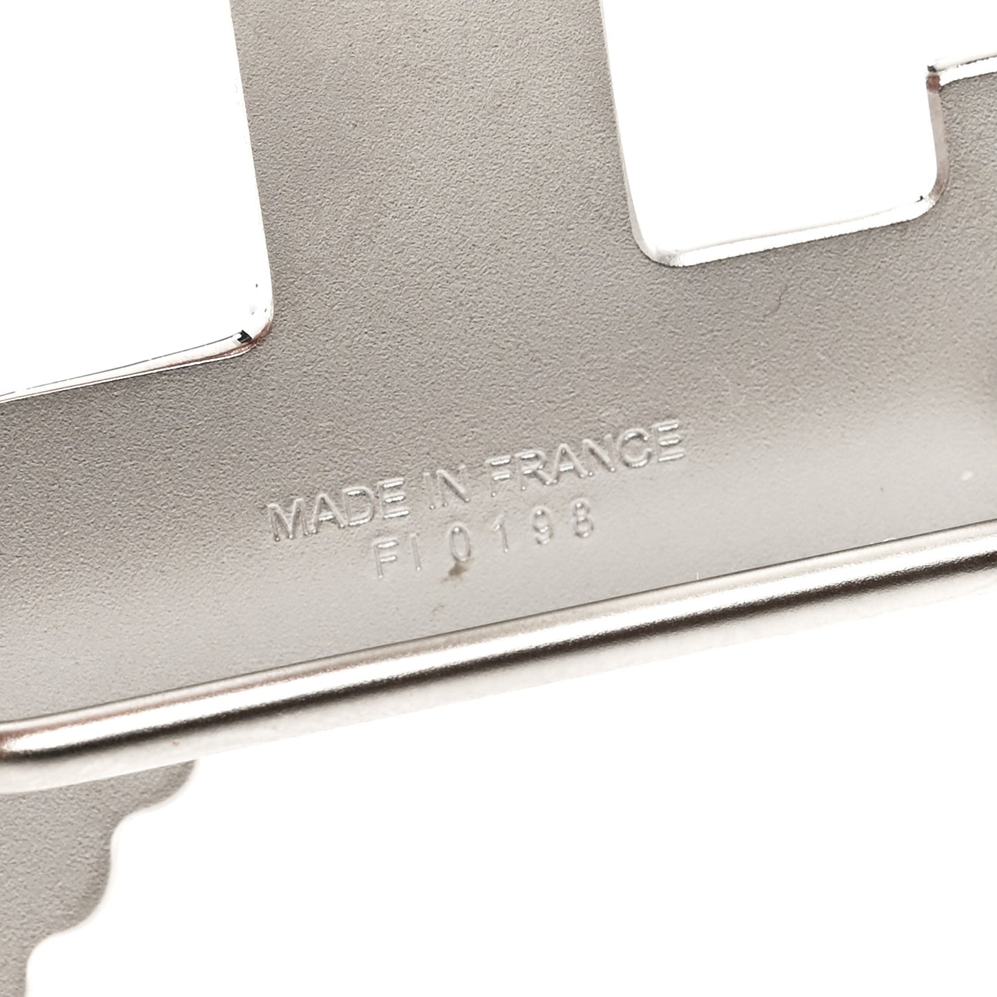 Brushed Palladium 32mm Pegase H Belt Buckle