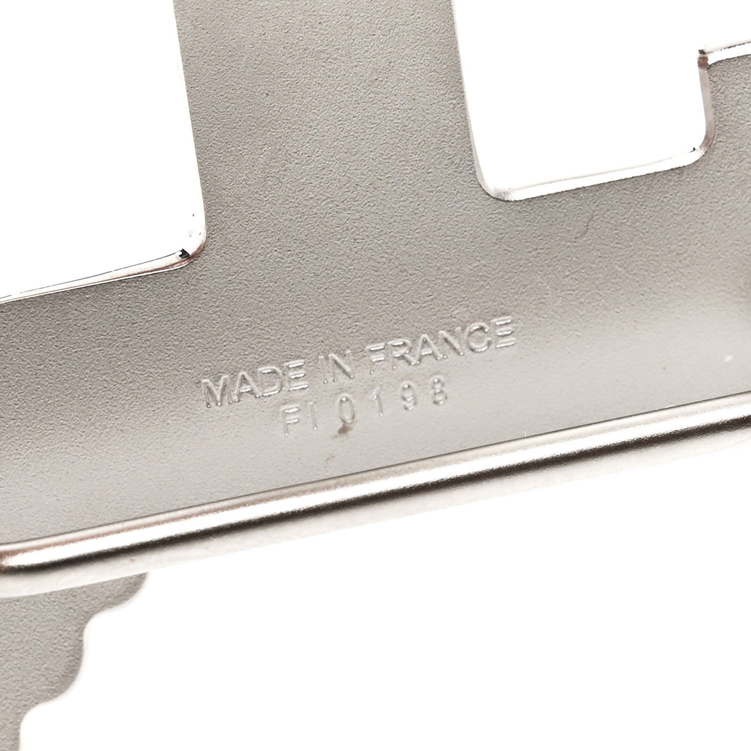 Hermes Brushed Palladium 32mm Pegase H Belt Buckle 3 of 4