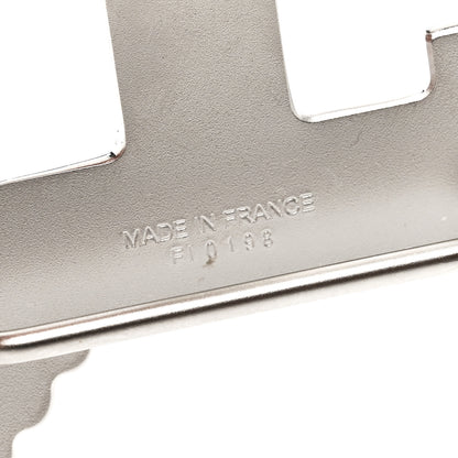 Hermes Brushed Palladium 32mm Pegase H Belt Buckle 3 of 4