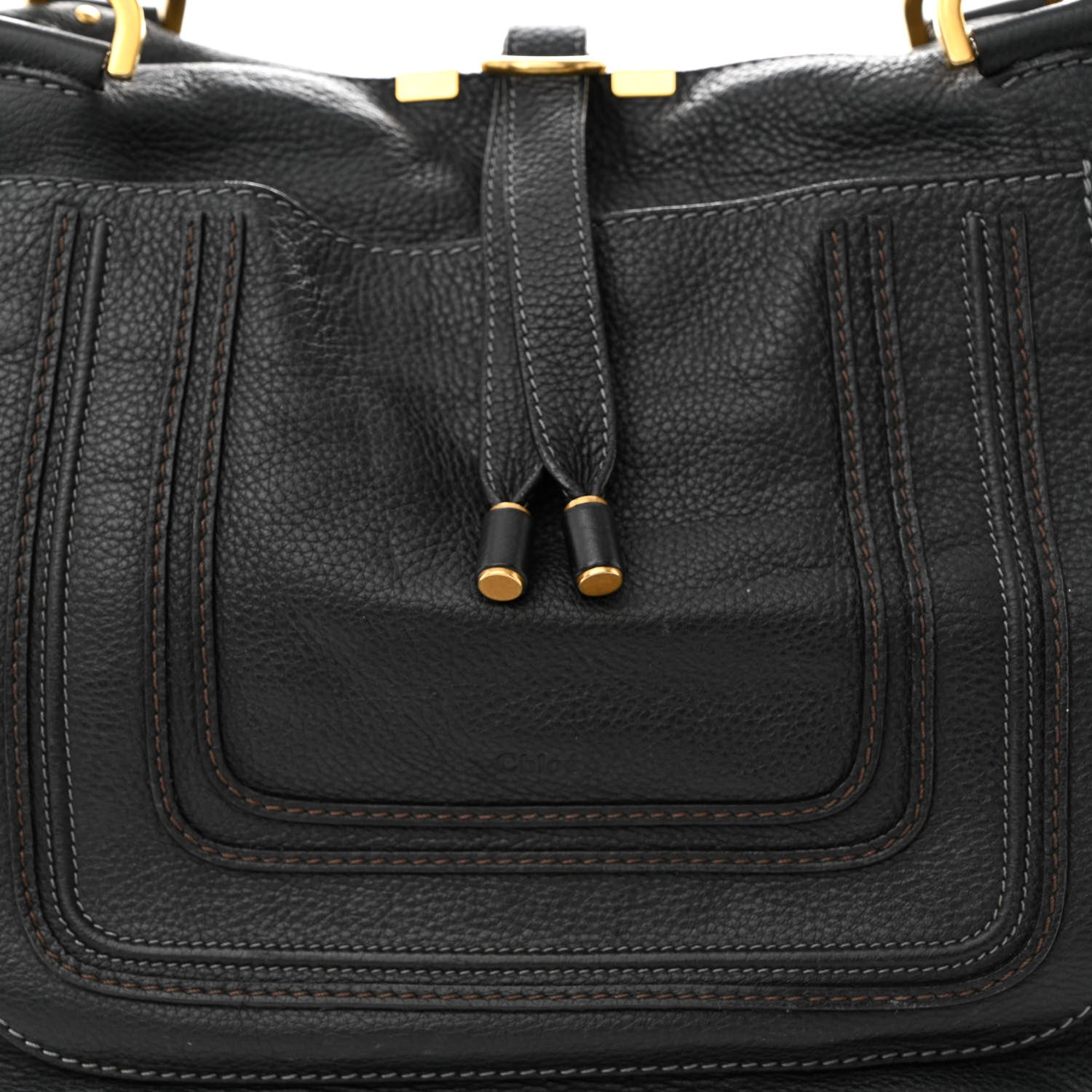 Chloe Calfskin Large New Marcie Tote Black 8 of 12