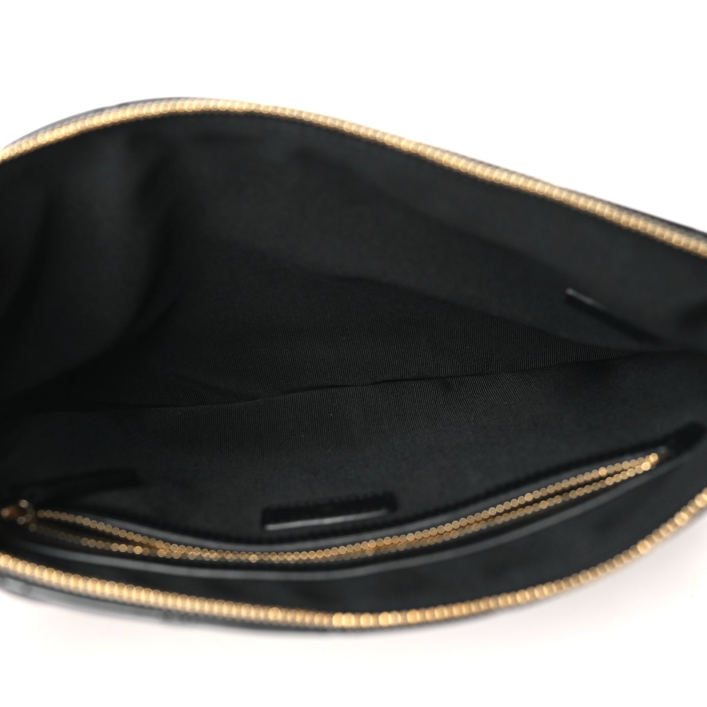 Calfskin Quilted Pearl Medium Cosmetic Case Black