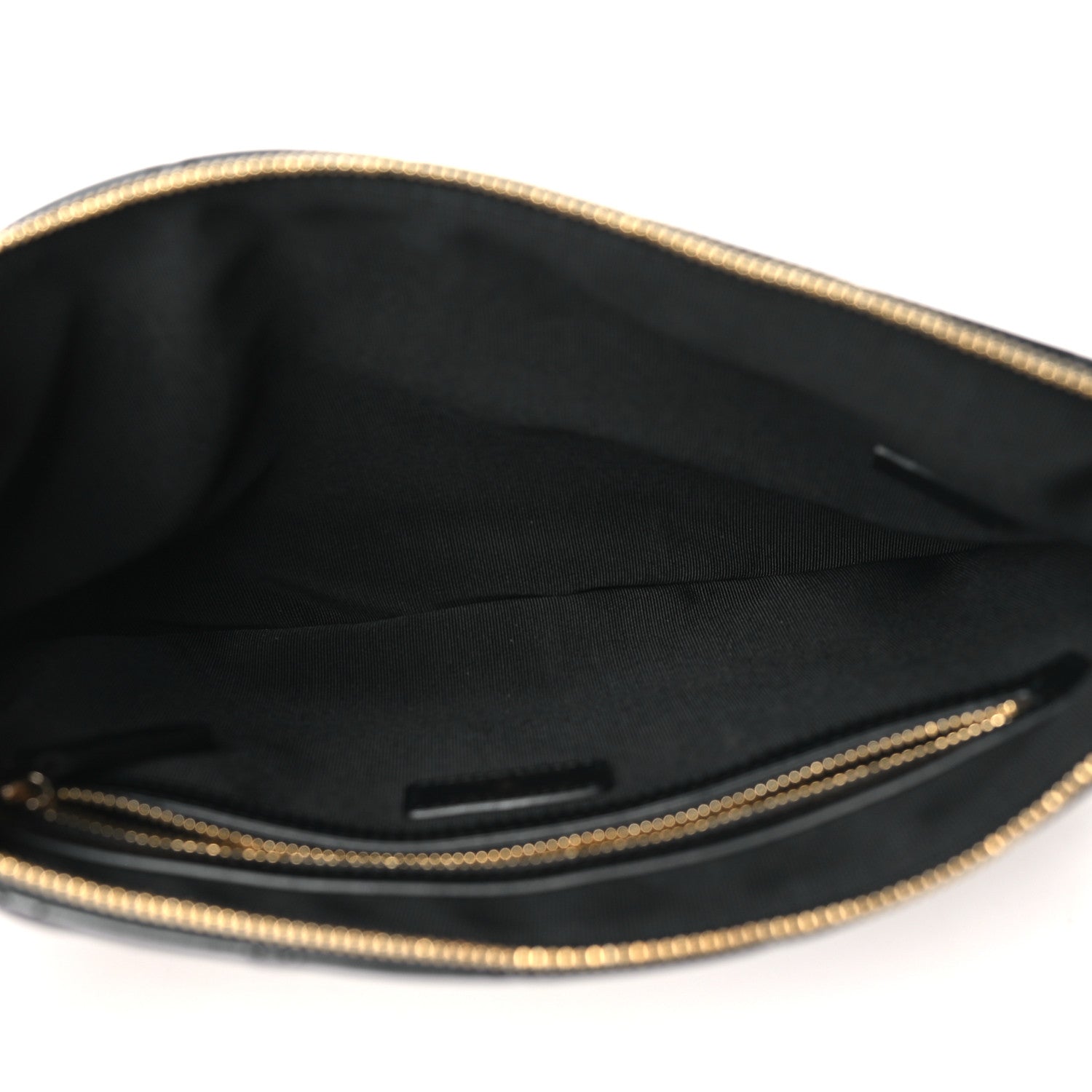 Chanel Calfskin Quilted Pearl Medium Cosmetic Case Black 5 of 9
