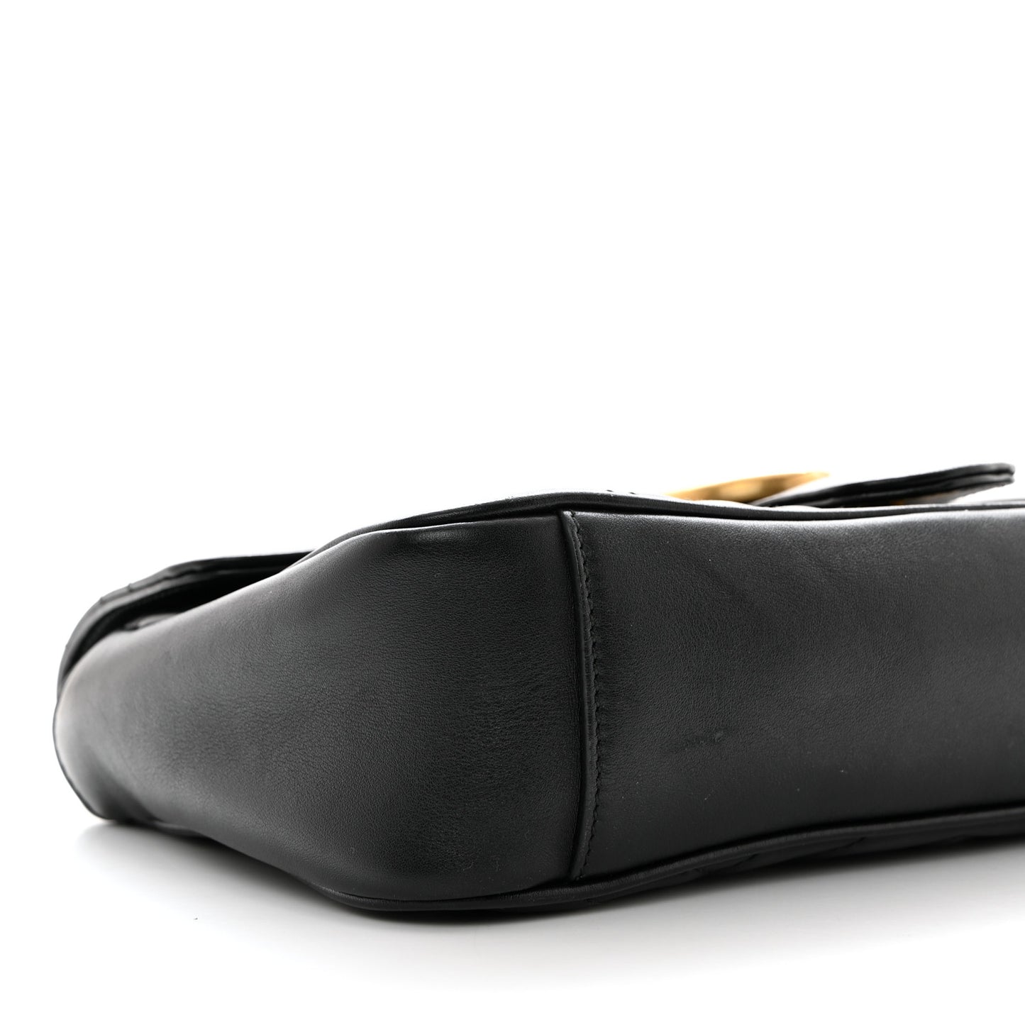 Calfskin Matelasse Small GG Marmont Shoulder Bag Black