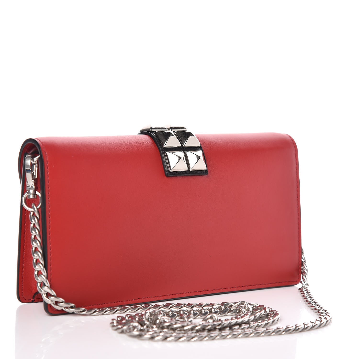 Prada City Calfskin Studded Mini Elektra Crossbody Bag Fuoco Black 3 of 10