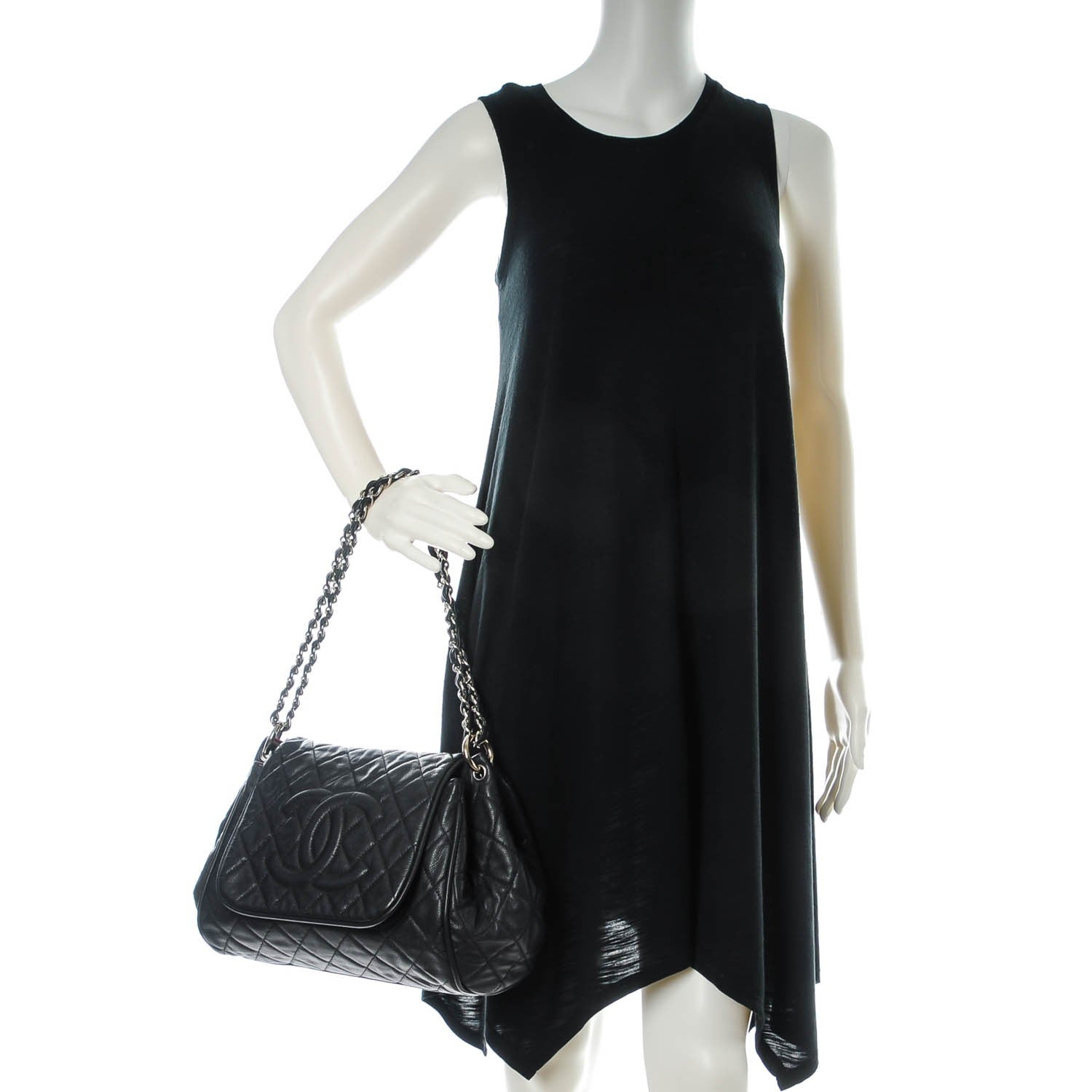 Chanel Caviar Quilted Timeless Accordion Flap Black 2 of 7