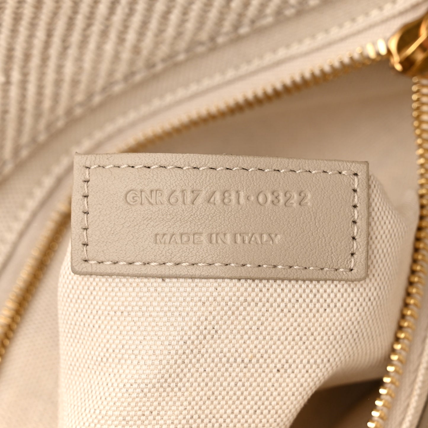Linen Calfskin Small Rive Gauche Tote Beige Sea Salt