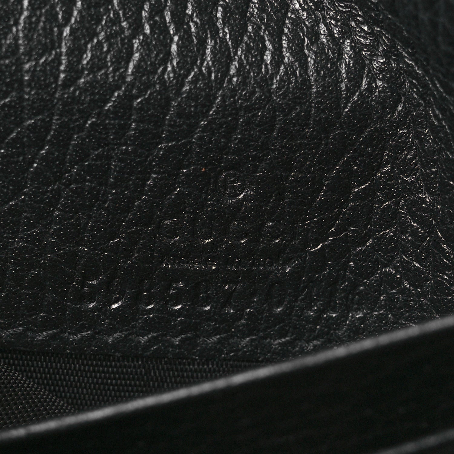 Gucci Dollar Calfskin GG Supreme Monogram Medium GG Marmont Wallet Black Beige Ebony 6 of 6