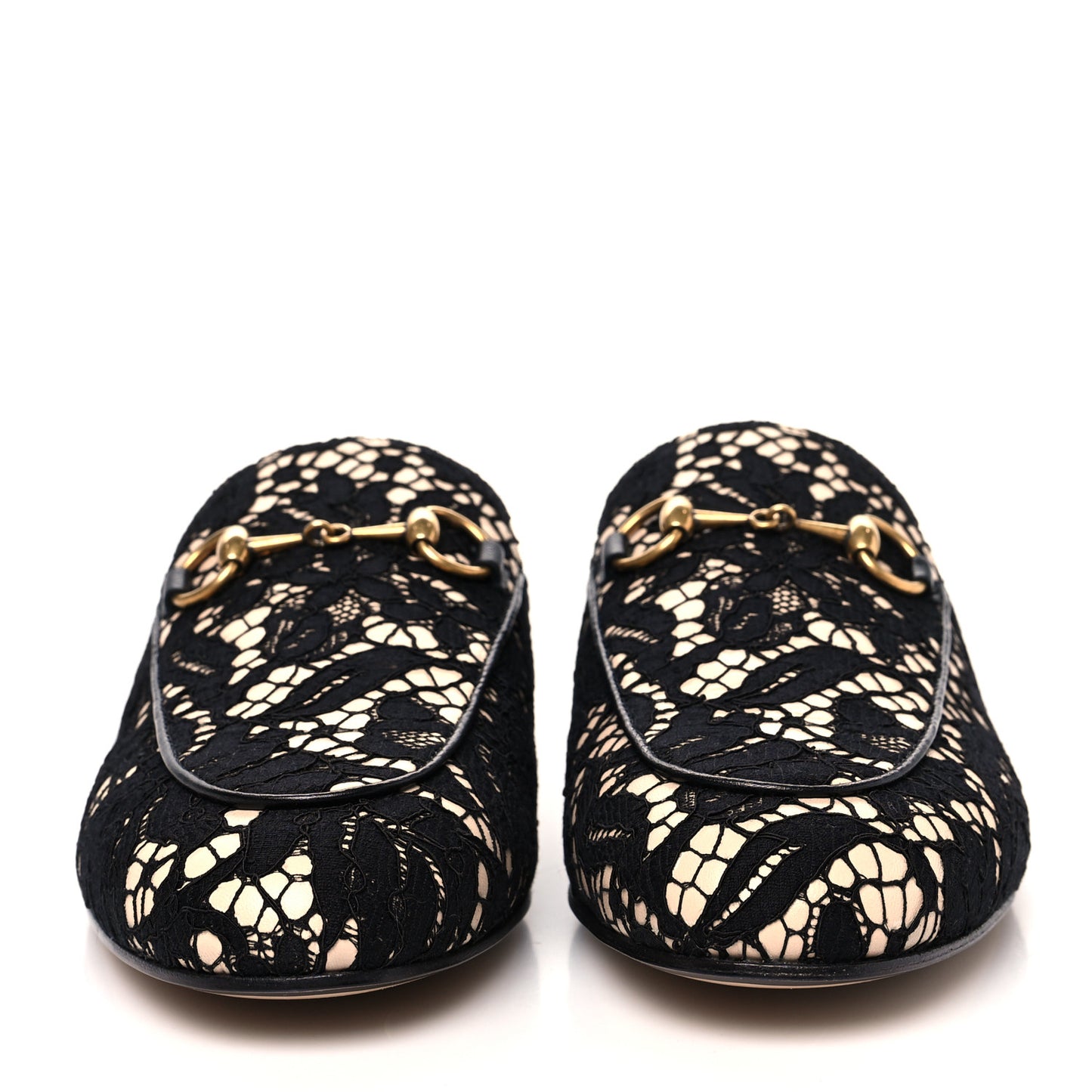Lace Malaga Kid Womens Princetown Slippers 37 Black Skin Rose