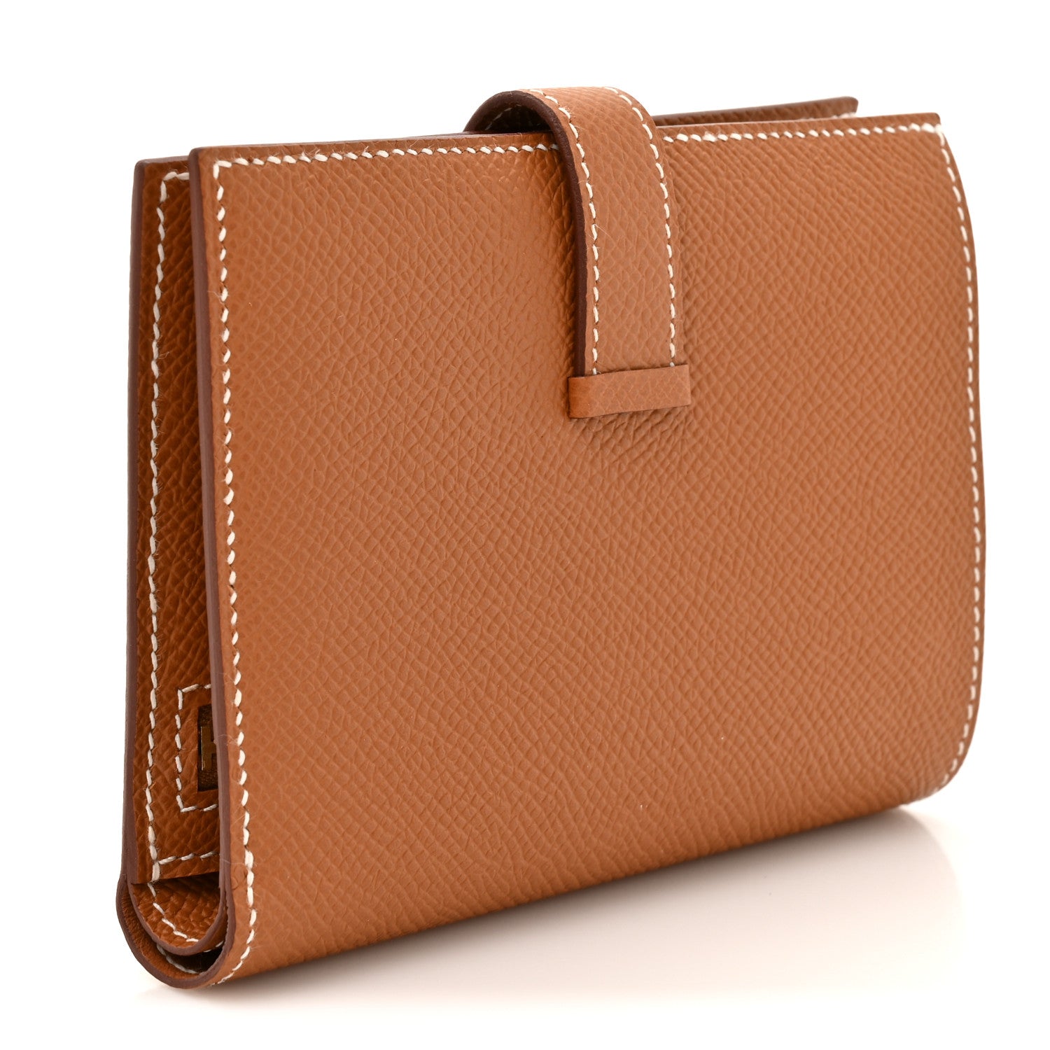 Hermes Epsom Bearn Compact Wallet Gold 3 of 9