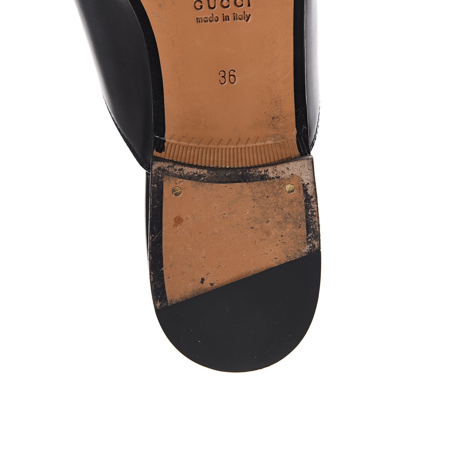 Gucci Calfskin Womens Princetown Slippers 36 Black 9 of 16