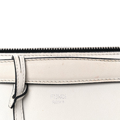 Fendi Vitello Dolce Croc Tail Medium By The Way Boston Bag White Black 24 of 26