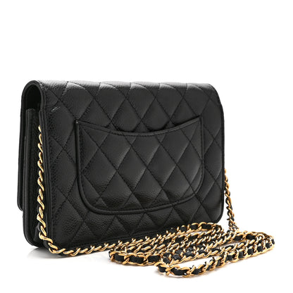 Chanel Caviar Quilted Wallet on Chain WOC Black 3 of 11