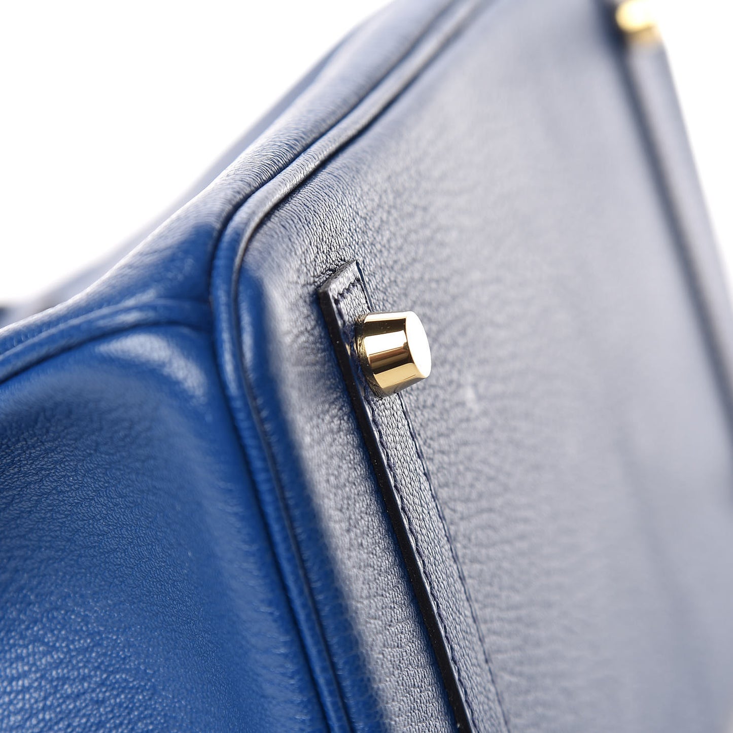 Chevre Mysore Bi-Color Horseshoe Birkin 30 Bleu Sapphire Paon