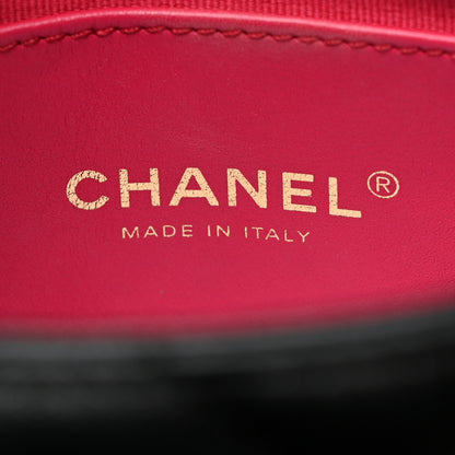 Chanel Lambskin Plexiglass Quilted Coco Love Mini Flap Black 6 of 10