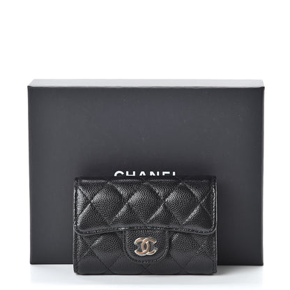 Chanel Caviar Quilted Classic 4 Key Holder Wallet Black 10 of 10