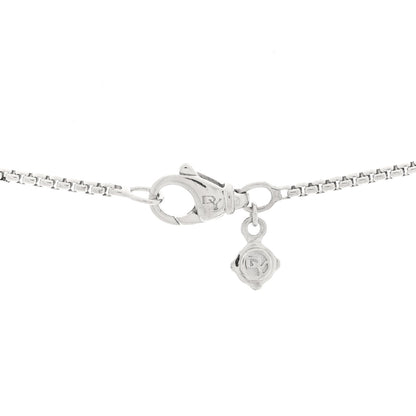 David Yurman Sterling Silver Diamond 35mm Crossover Cross Necklace 5 of 6